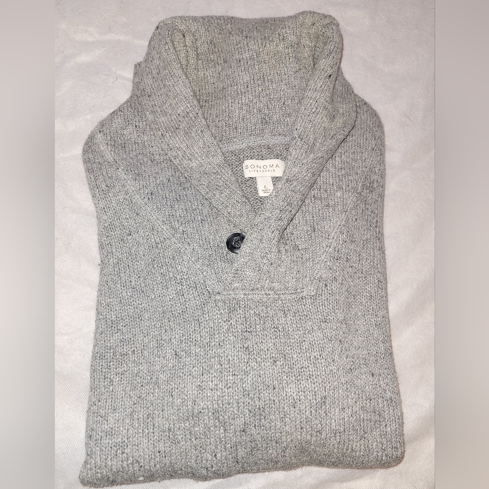 EUC Men's Sonoma Long Sleeve Open Turtleneck Sweater